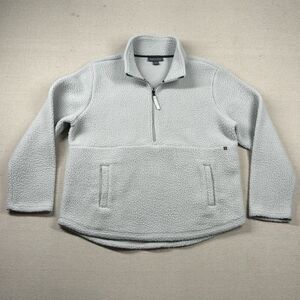 Free Fly Jacket Womens XL Fleece 1/2 Zip Pile Bamboo Viscose‎ Pockets Gray